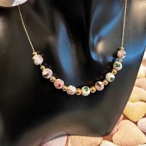 Stampd Gold and Multicolor Beaded Necklace